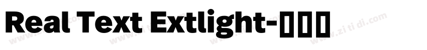 Real Text Extlight字体转换